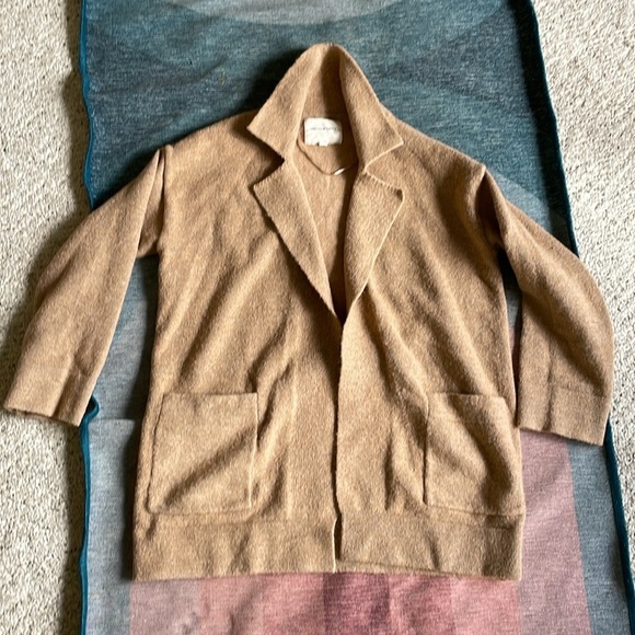 Thread & Supply Textured Camel Cardigan Coat - Picture 6 of 11